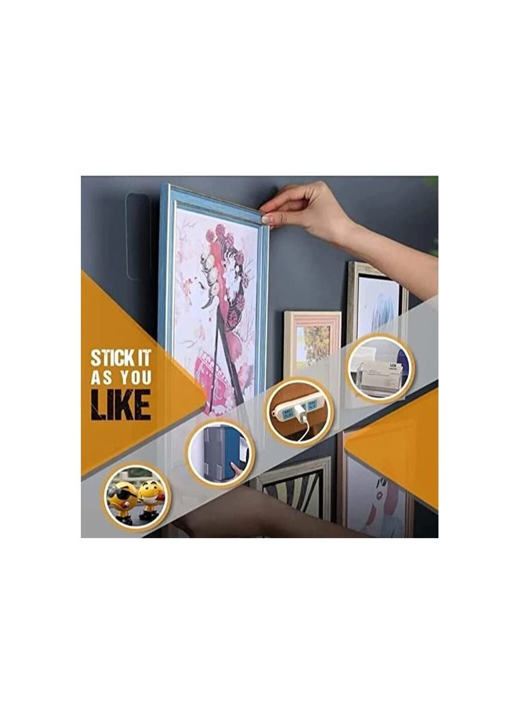 Spaceshoop Multifunctional Double Sided Tape Reusable Double Sided Mounting Tape Reusable Strips Wall Tape Sticky Strong Transparent Tape Sign  - Image 3