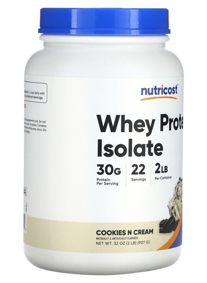 Nutricost Whey Protein Isolate Cookies N Cream 2 lb (907 g) - Image 2