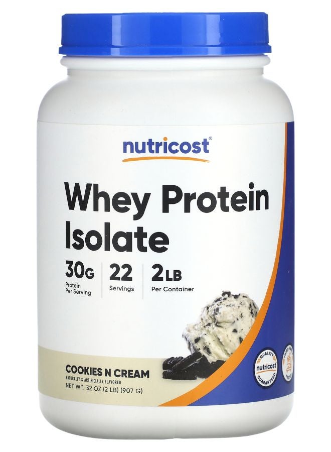 Nutricost Whey Protein Isolate Cookies N Cream 2 lb (907 g) - Image 1