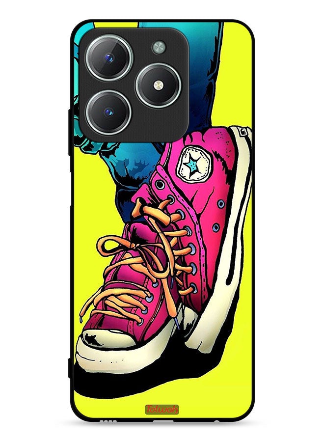 Tolwak Realme C63 4G Protective Case Cover Canva Shoes Art - Image 1