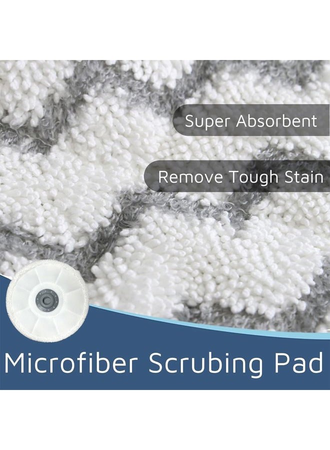 Pmosata Rotating Mop Replacement Pads Compatible with Bissell SpinWave 3897A 3712C 3712W SmartSteam Scrubbing Steam Mop, Spinwave Mop Pads 12 Pack - Image 3