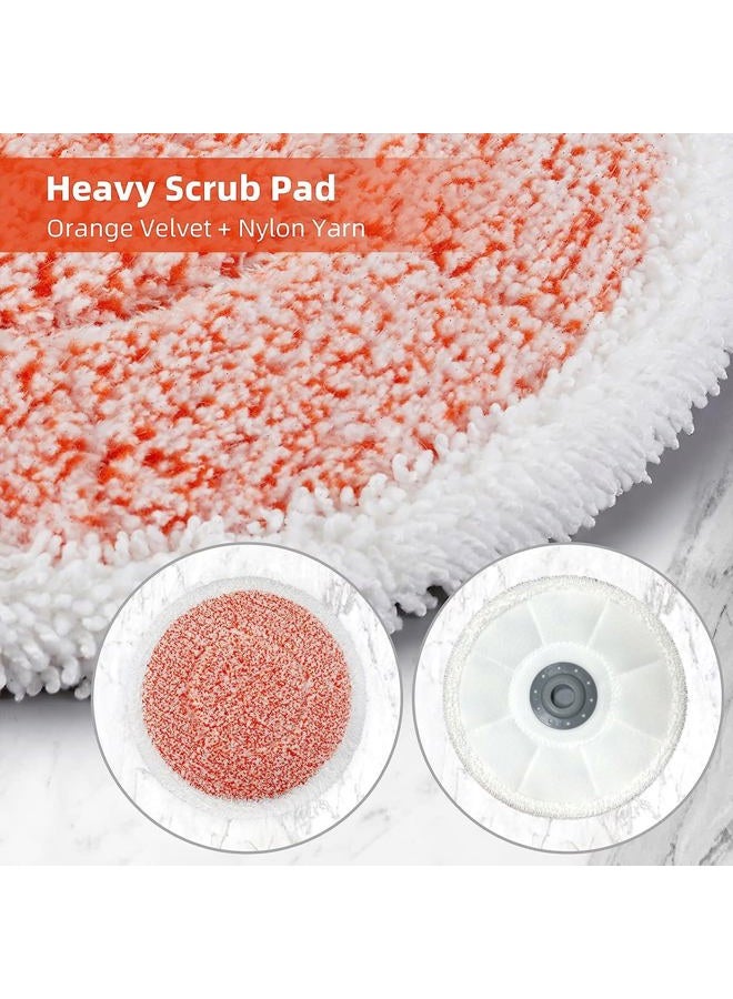 Pmosata Rotating Mop Replacement Pads Compatible with Bissell SpinWave 3897A 3712C 3712W SmartSteam Scrubbing Steam Mop, Spinwave Mop Pads 12 Pack - Image 4