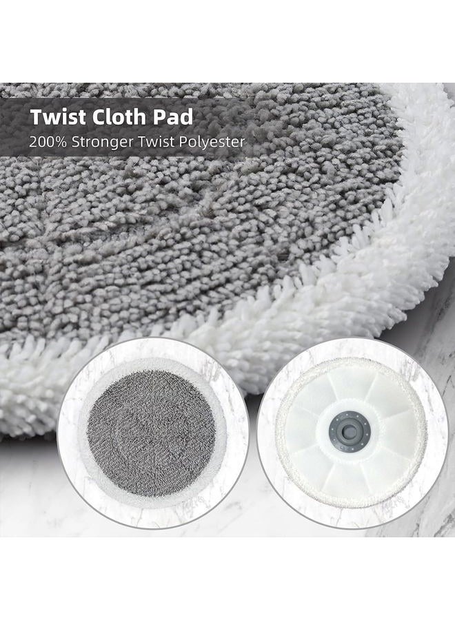 Pmosata Rotating Mop Replacement Pads Compatible with Bissell SpinWave 3897A 3712C 3712W SmartSteam Scrubbing Steam Mop, Spinwave Mop Pads 12 Pack - Image 5