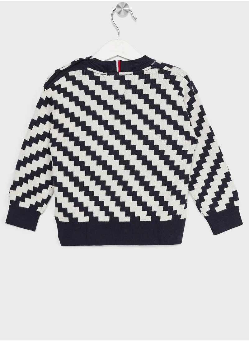 TOMMY HILFIGER Kids Zig Zag Sweater