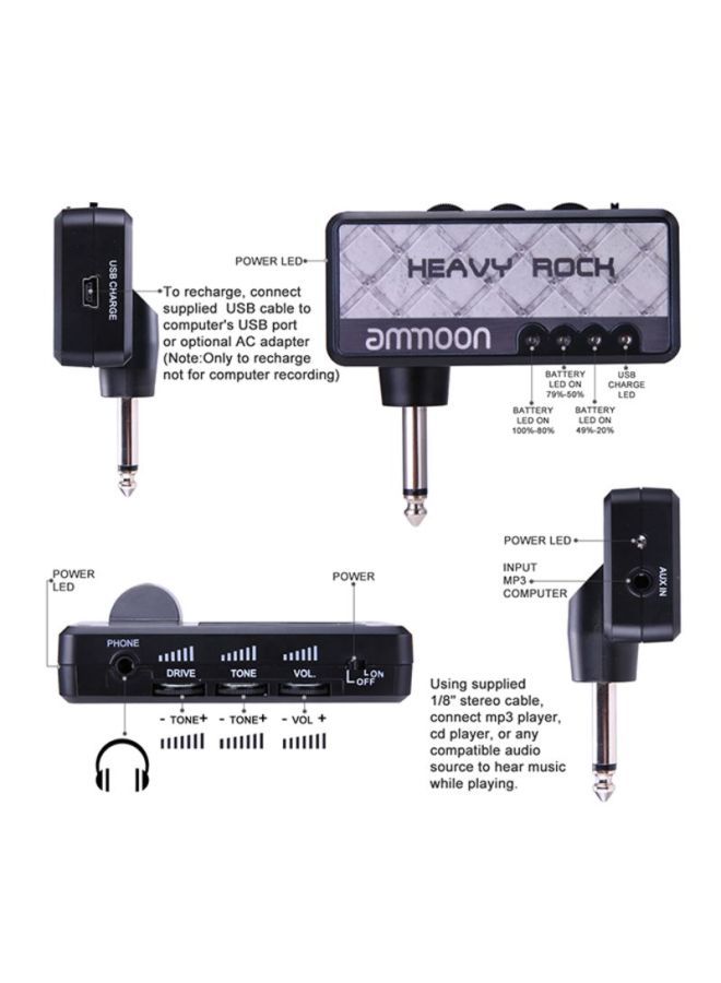 NIBEMINENT Electric Guitar Headphone Amplifier - Image 4