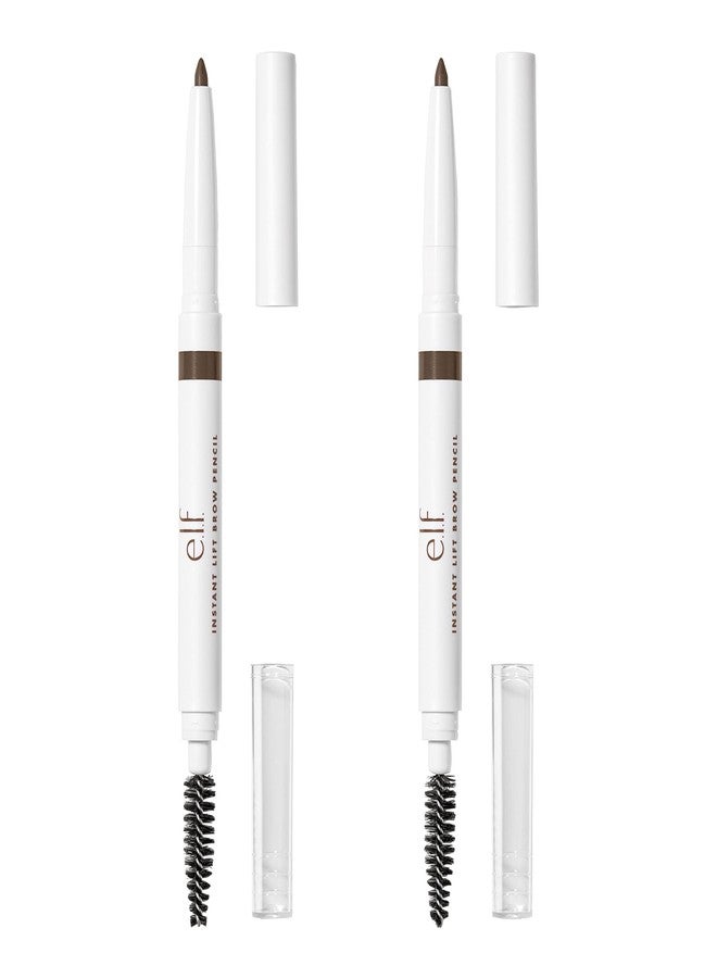 elf e.l.f. Instant Lift Brow Pencil, Dual-Ended Precision Brow Pencils For Shaping & Defining Eyebrows, Vegan & Cruelty-Free, Neutral Brown, 2-Pack - Image 1