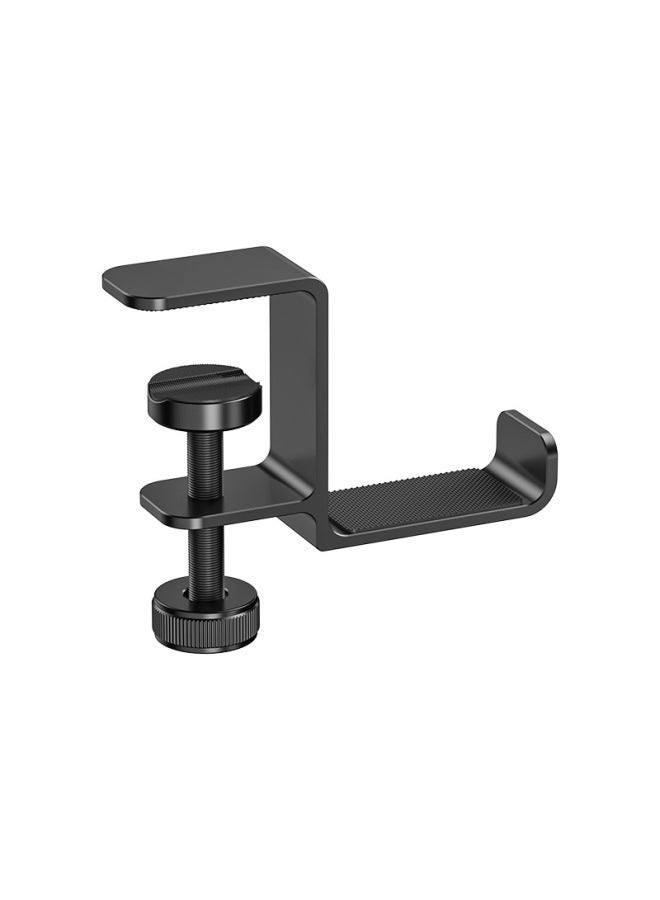 Multifunctional Aluminum Alloy Headset Holder Portable Desktop Non-perforated Bag Rack Wholesale-Color:Black - Image 5