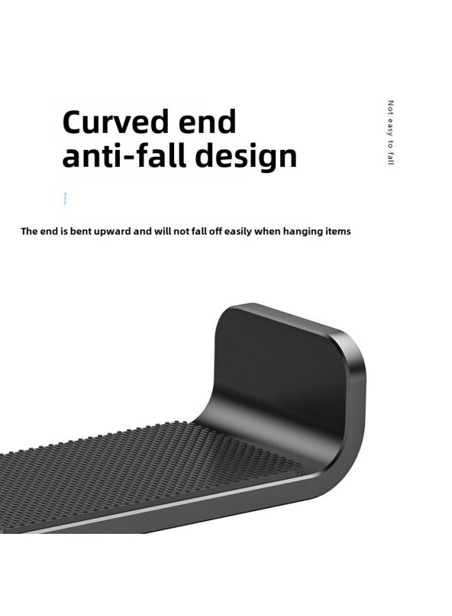Multifunctional Aluminum Alloy Headset Holder Portable Desktop Non-perforated Bag Rack Wholesale-Color:Black - Image 3