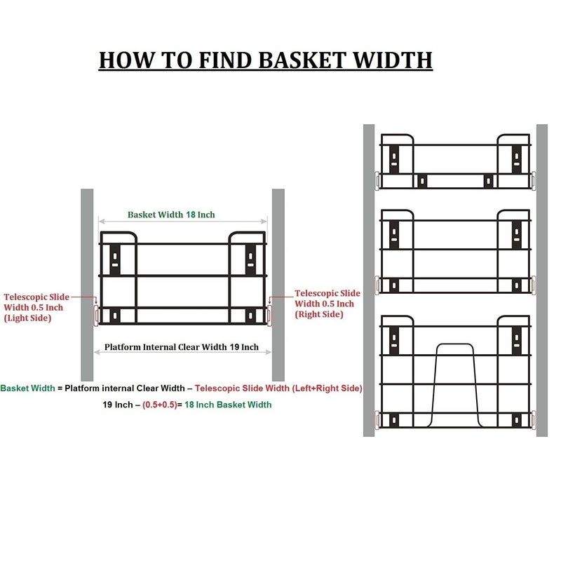 BLOO BASKET BLOO BASKET 202 Stainless Steel Modular Kitchen Basket Rectangular Perforated 4 Cup Saucer 4 Cutlery 8 Thali Set of 3Size18 Inch Width 20 Inch Depth Silver  - Image 2
