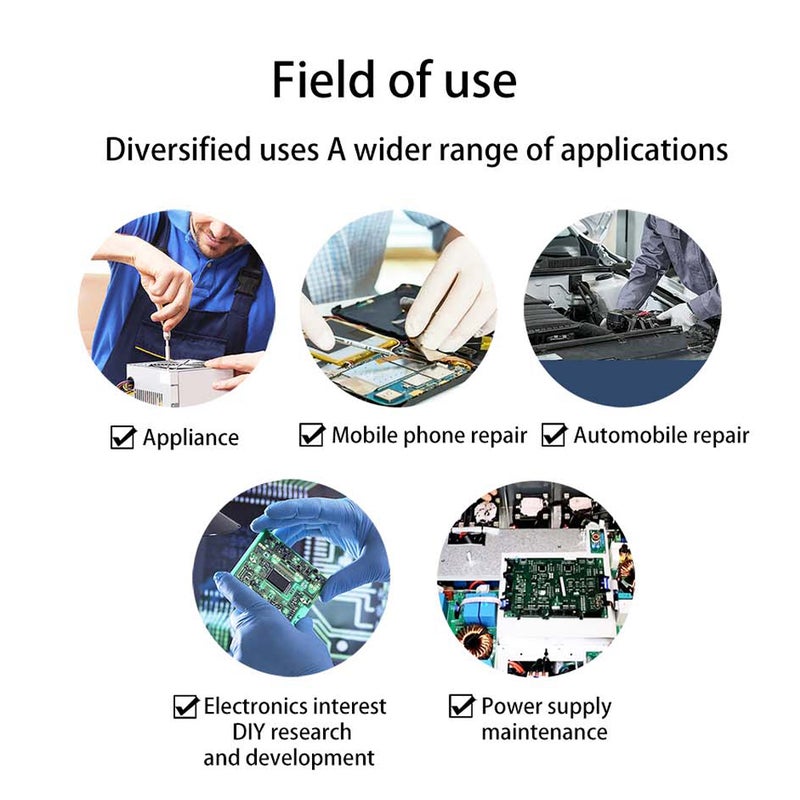 Compact Portable Digital Oscilloscope 50M Sampling Rate 10M Analogue Bandwidth Handheld Current Oscilloscope Cellphone Repairs Lissajous Patterns 6A Current Waveform Measurement Dual-channel - Image 4