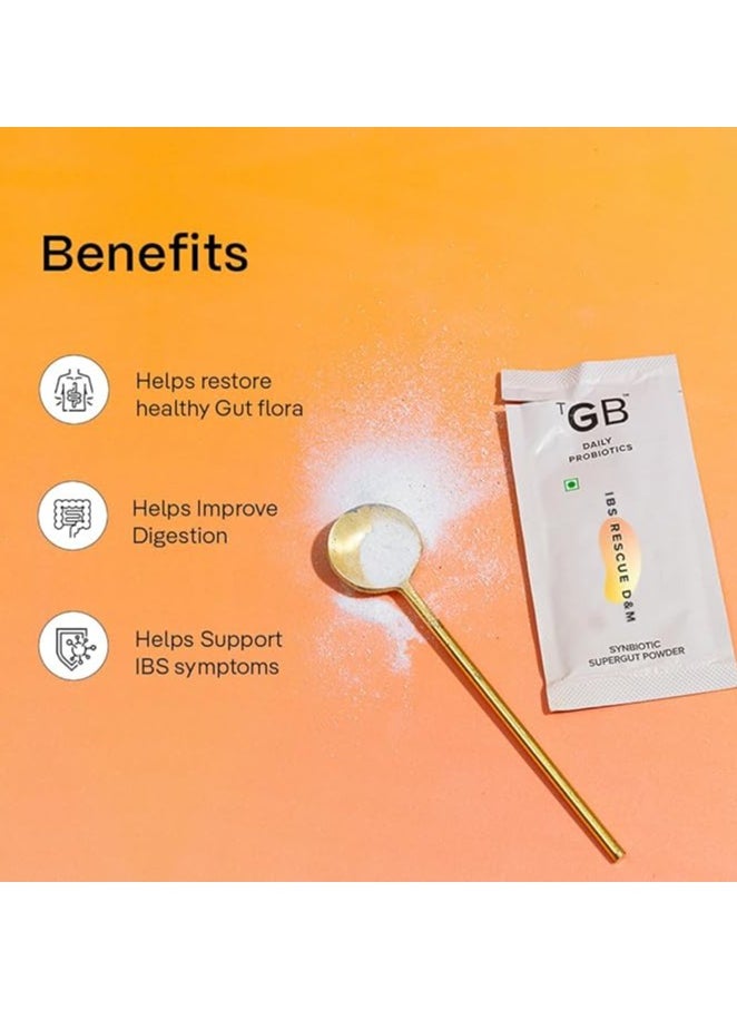 علة جيدة مسحوق Good Bug IBS Rescue SuperGut لتخفيف الإمساك ومتلازمة القولون العصبي | مكمل ما قبل البروبيوتيك للرجال والنساء | 5 مليار وحدة تشكيل مستعمرة من السلالات المثبتة سريريًا | باقة 15 يومًا  - Image 2
