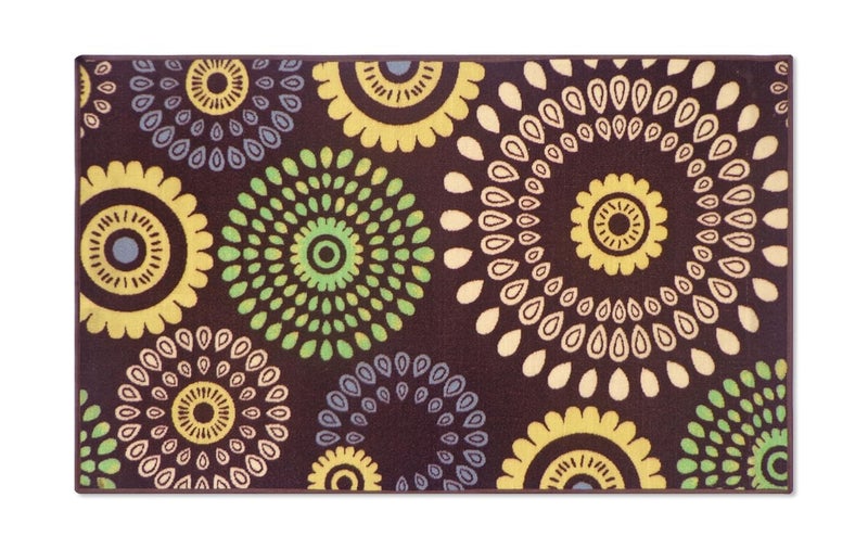Status Contract Status™ Brown Taba Rug with Anti Skid Backing Pack of 1 (Size: 5 x 7 Feet) - Image 3