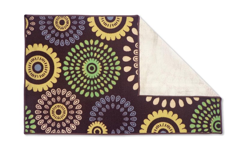 Status Contract Status™ Brown Taba Rug with Anti Skid Backing Pack of 1 (Size: 5 x 7 Feet) - Image 2