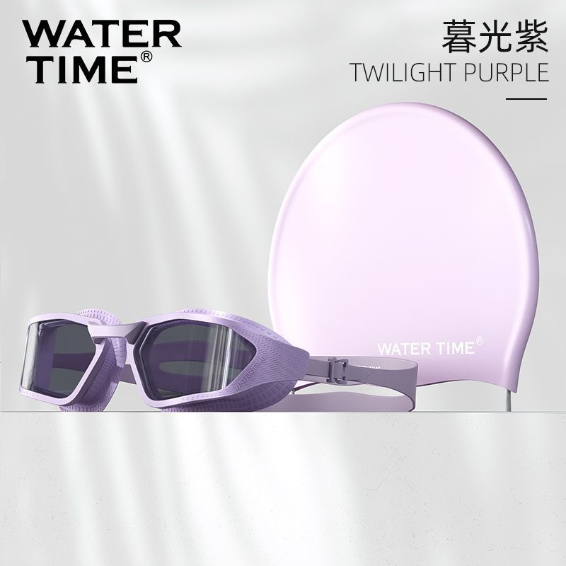 WATERTIME نظارات سباحة نسائية من ووترتايم - عدسات عالية الدقة مقاومة للضباب ومقاومة للماء مع عدسات بوصفة طبية - Image 1