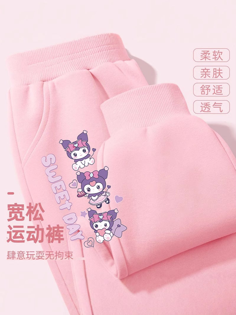 Girls' Trousers Western Style All-Match Children'S Sweatpants Cartoon Casual Girl'S Outer Wear Trendy Trousers - Image 4