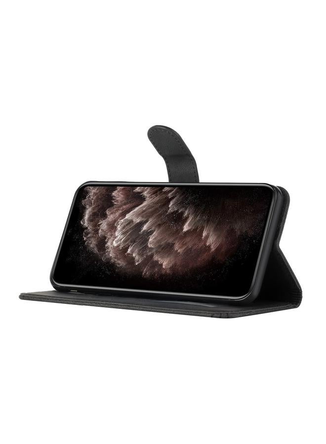 S-TOP Case For Redmi Turbo 3 / Xiaomi Poco F6 Cubic Skin Feel Flip Leather Phone Case - Image 5