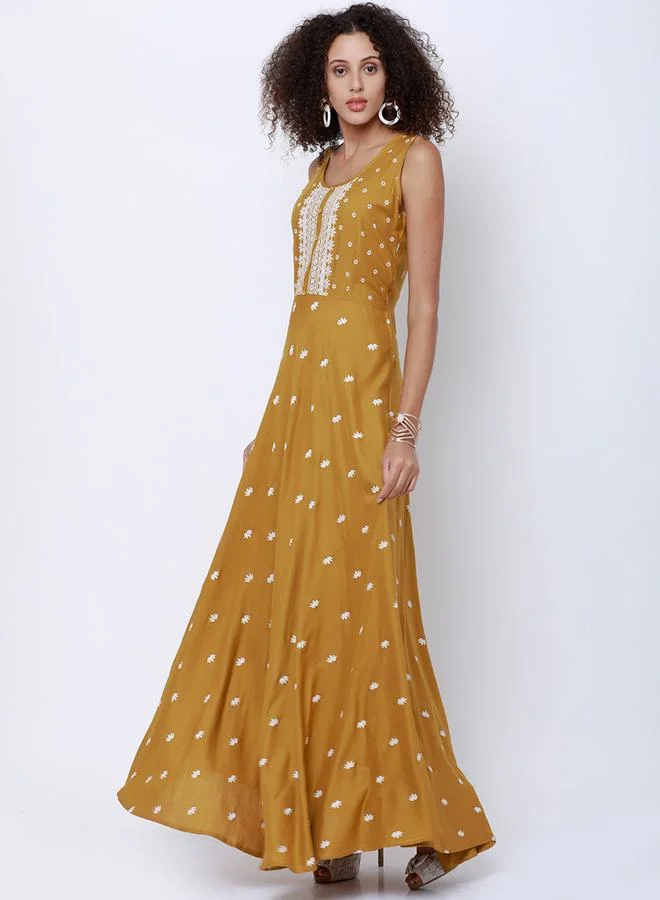 Vishudh Ditsy Floral Fit & Flare Anarkali Kurta by Styli