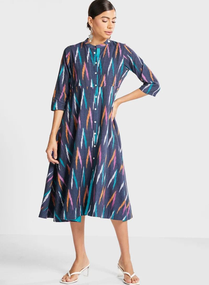 Biba Printed Shirt Dress