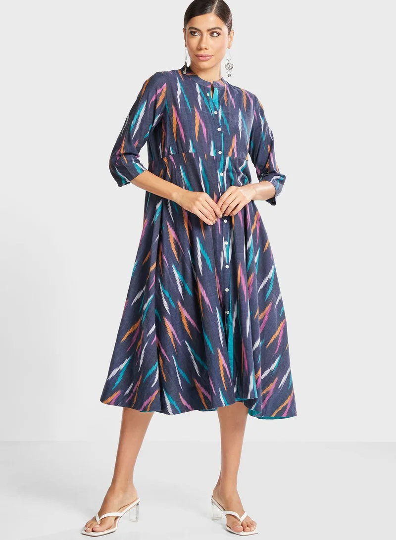 Biba Printed Shirt Dress
