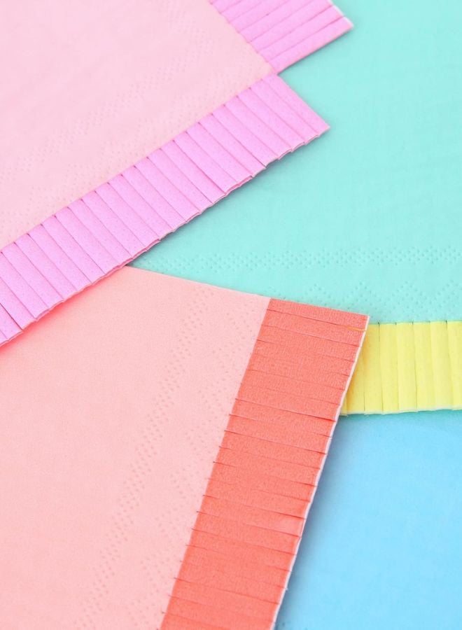 ميري ميري مناديل كبيرة بحواف نيون - Image 2