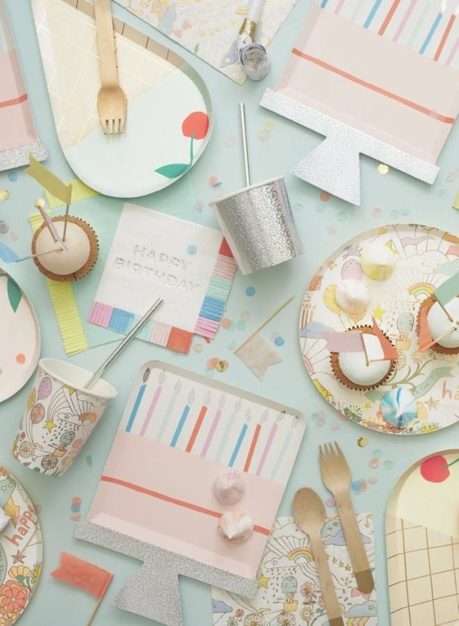 ميري ميري مناديل كبيرة بحواف نيون - Image 3