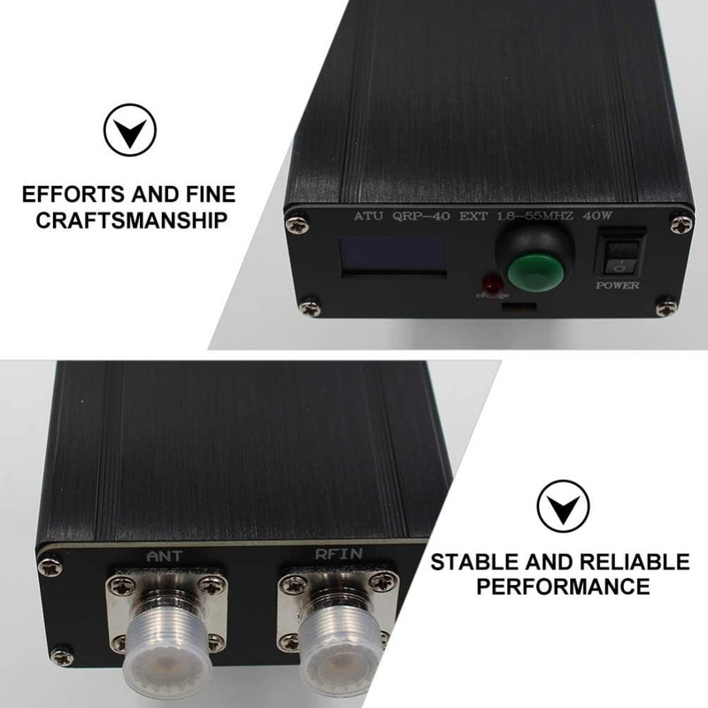 comfrt ATU QRP- 40 Automatic Antenna Tuner Mini 0. 96 Inch OLED Tuner with Metal Housing - Image 4
