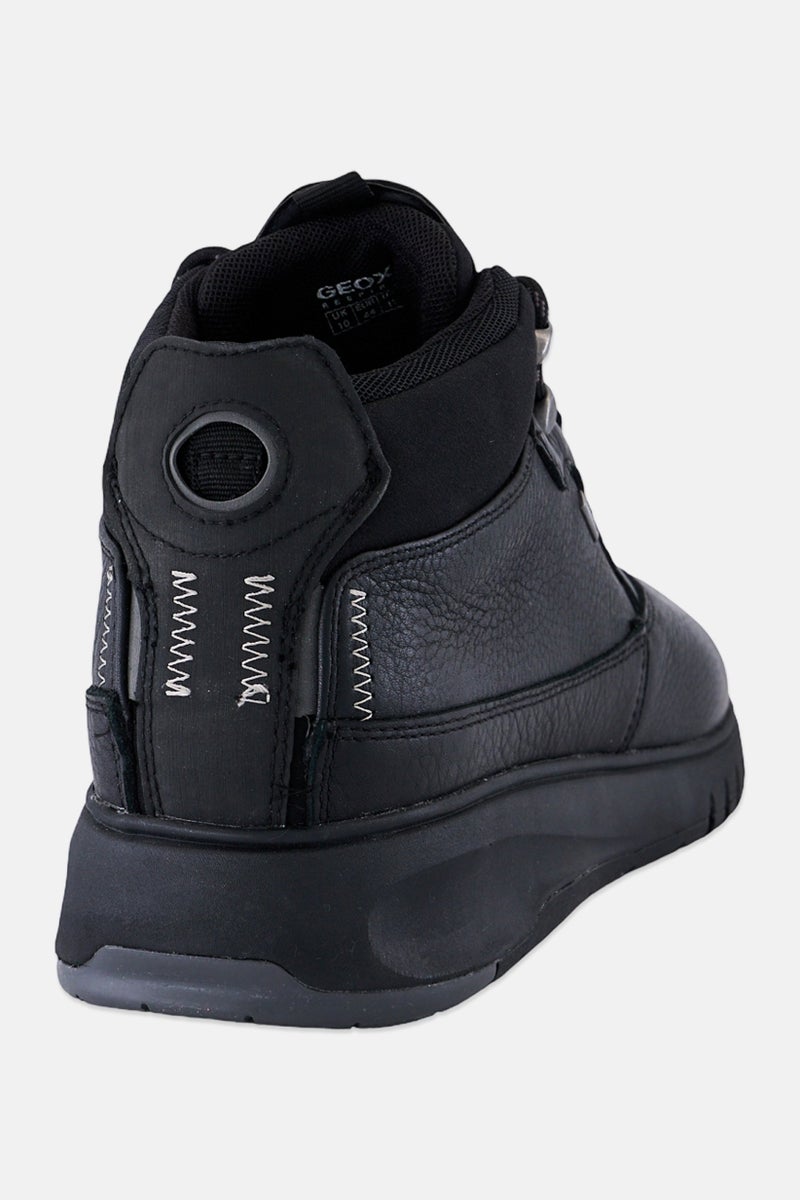 GEOX Men Aerantis Lace Up Ankle Boots, Black - Image 3