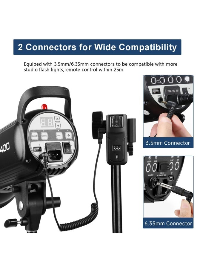 Godox Wireless Radio Flash Trigger Receiver Kit, 16 Channels 433MHz 2-in-1 Flash Trigger for Canon, Nikon, Pentax DSLR Cameras and Studio Flash Lighting (Transmitter + Receiver) - Image 3