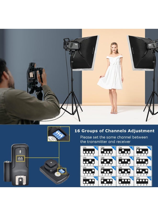 Godox Wireless Radio Flash Trigger Receiver Kit, 16 Channels 433MHz 2-in-1 Flash Trigger for Canon, Nikon, Pentax DSLR Cameras and Studio Flash Lighting (Transmitter + Receiver) - Image 5