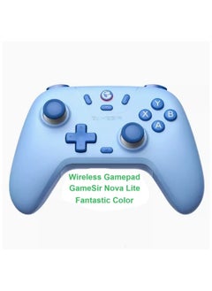 Wireless Gamepad GameSir Nova Lite Fantastic Color Bluetooth Multiplatform Game Controller for PC, Steam, Switch, iOS, Android Blue