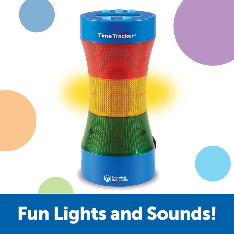 Learning Resources Learning Resources Time Tracker Visual Timer & Clock - 1 Piece, Classroom Tracker, Alarm Clock, Light Up Timer for Classroom, Visual Tracker  - Image 4