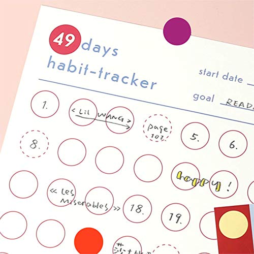 PARLAIM 1 Inch Round Permanent Adhesive Color-Code Dot Stickers,1000 per Roll dots Label Dispenser Box,Purple Circle Stickers Label - Image 3