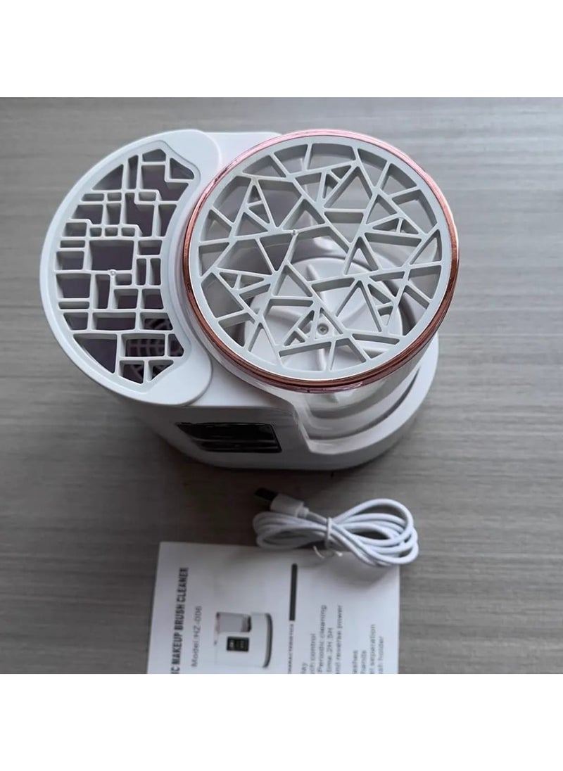 ELTRAZONE Electric Makeup Brush Cleaner Machine 3 IN 1 – Automatic Deep Cleaning and Drying Device for All Size Makeup Brushes, Blush Brushes, and Sponges – Portable USB Rechargeable Quick Makeup Brush Cleaner and Dryer for Effortless Beauty Tool Maintenance - Image 5