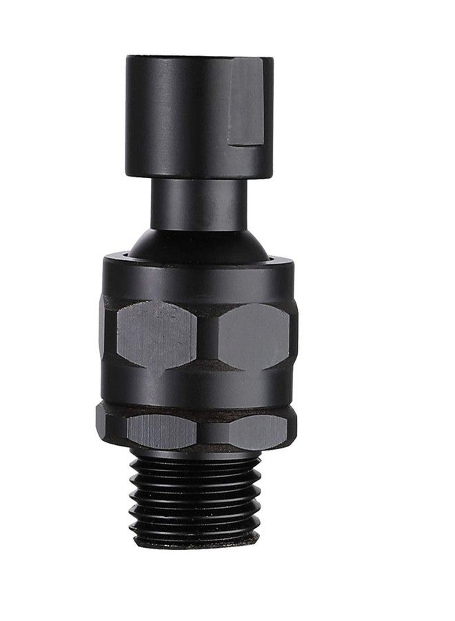 YDmeet Shower Head Swivel Ball Adapter Brass Adjustable Shower Arm Connector Universal Showering Component (Matte Black) - Image 1