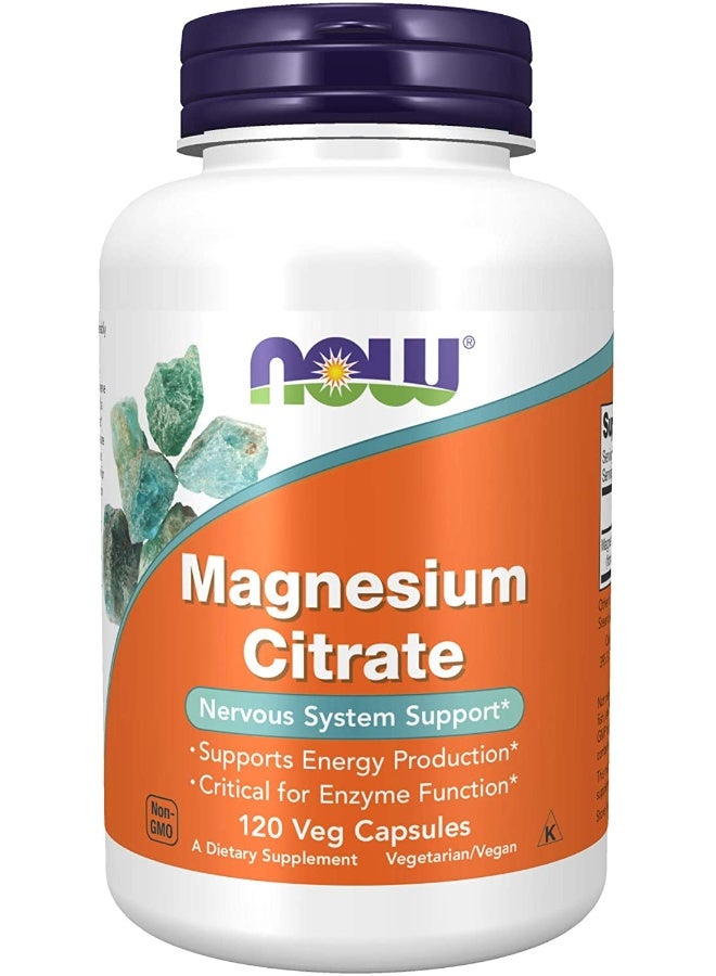 Now Foods Magnesium Citrate 120 Capsules - Image 1