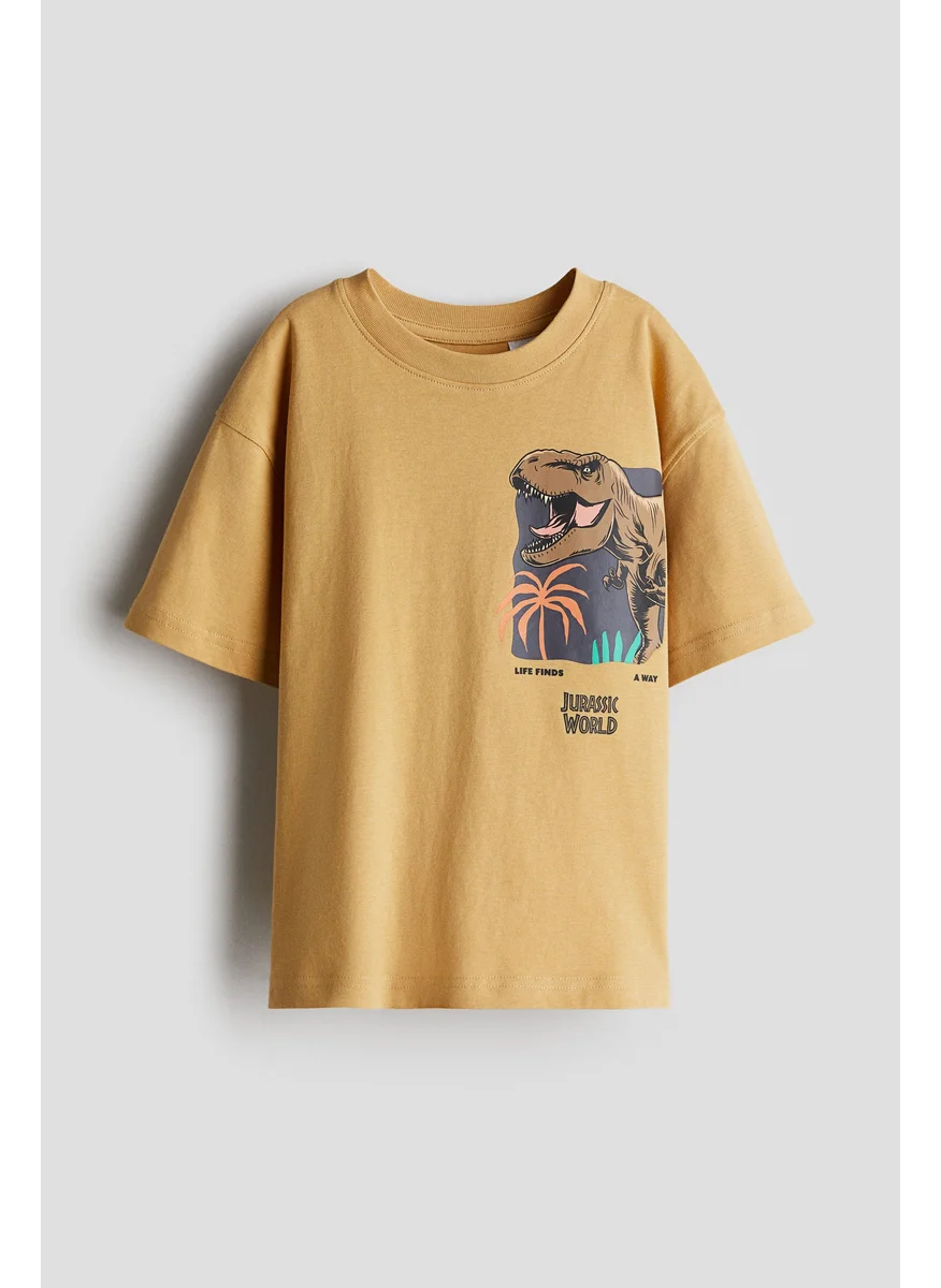 اتش اند ام Printed Oversized T-Shirt