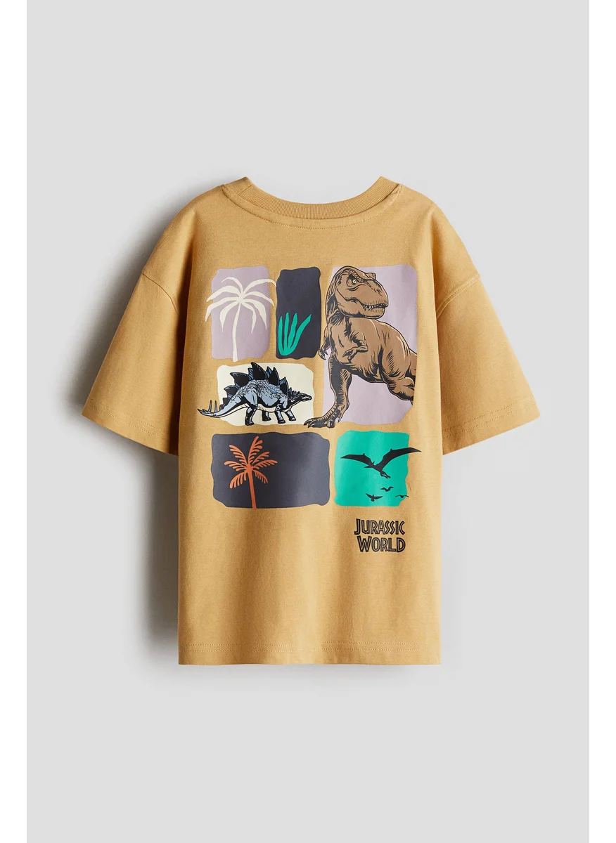 اتش اند ام Printed Oversized T-Shirt