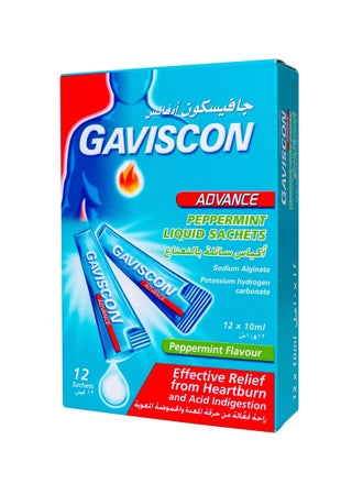 Peppermint Flavour Liquid Oral Suspension 12 Sachets