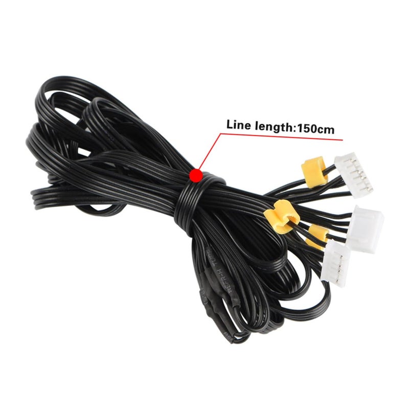 Multi-purpose Stepper Motor Wire for Ender Printer Dual Motor Cable Compatible Replacement for Stepper Models Easy Installation Black KSA market compliant quality - Image 2