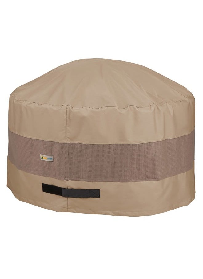 Duck Covers Elegant Waterproof 50 Inch Round Fire Pit Cover, Outdoor Firepit Cover  - Image 1