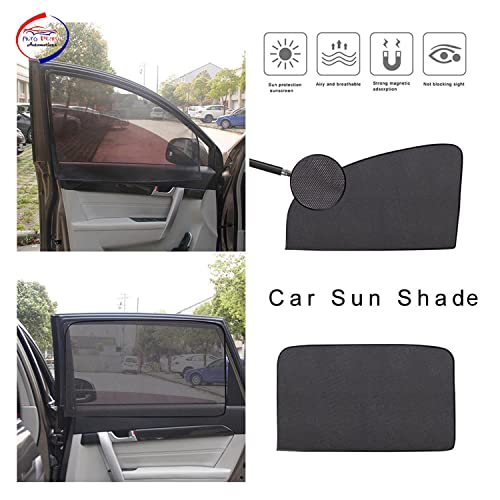 Auto Pearl Z Black Window Plug-in Half Sun Shades Car Curtain Compatible with - Baleno 2015/Glaza (Set of 4 Pcs) - Image 2