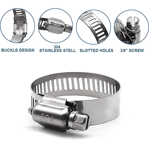 Byredio 1/2 Transmission Hose Fuel Line High-Pressure Transmission Cooler Injection Hose with 10 Clamps For Gas, Diesel, Bio-diesel Fuel, Engine Oil, Hydraulic 10 Feet - Image 3