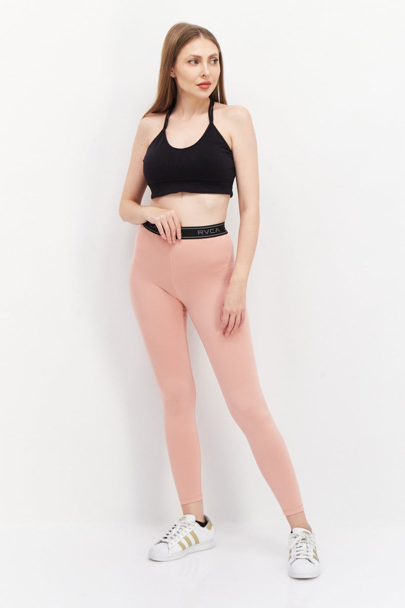 rvca ليجنز نسائية سادة، خوخي - Image 2