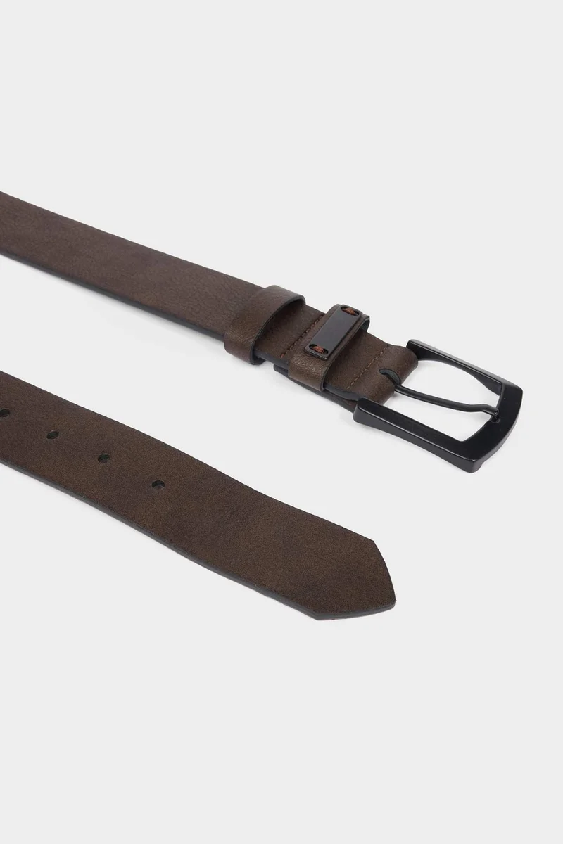 Defacto  Man Rectangle Clasp Faux Leather Jean Belt for Men | Best Price UAE