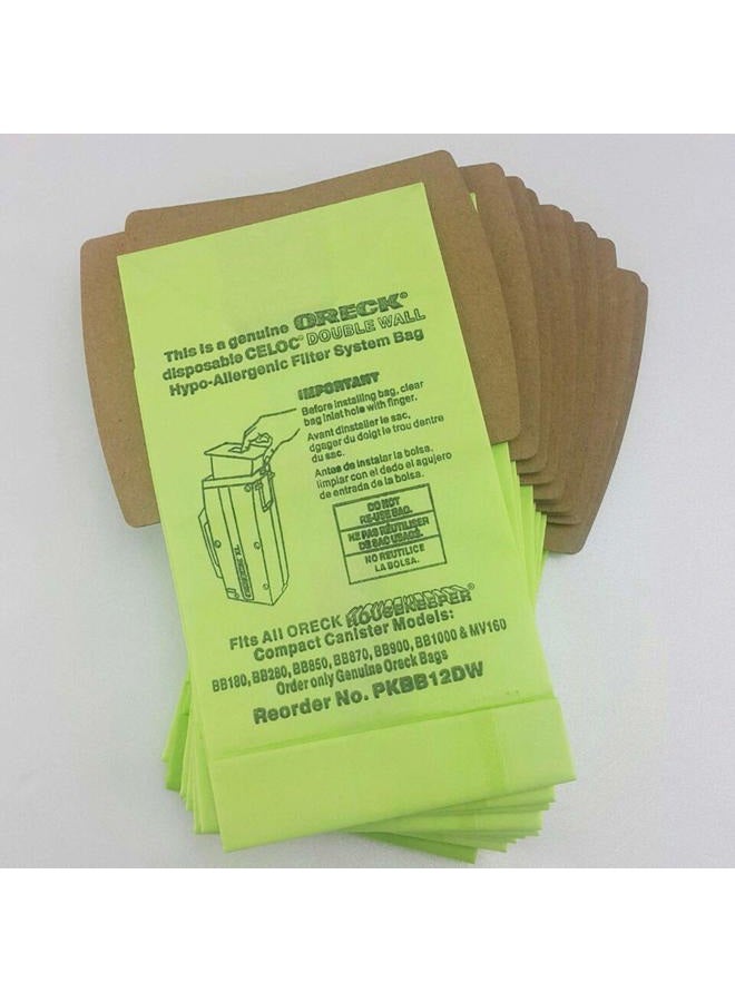 Oreck XL Buster B Canister Vacuum Bags PKBB12DW Housekeeper Bag, 12 Pack - Image 3