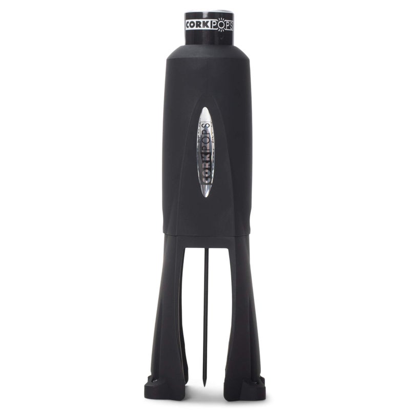 Cork Pops Legacy Wine Opener Built-in 4-Blade Foil Cutter Safe Cork Removal, Effortless Push Button Use, Needle Guard for Safety, Low-Pressure Cartridge Opens Up To 60 Bottles - Image 1