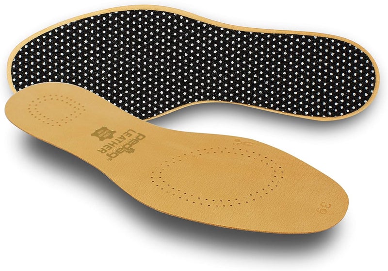 Pedag 172 Leather Naturally Tanned Sheepskin Insole with Activated Carbon, Tan,US W7/8 EU 37/38