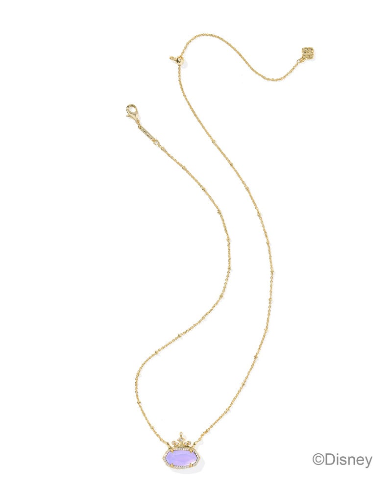 Kendra Scott Disney Elisa Princess Short Pendant Necklace in Lavender Opalite Illusion, 14k Gold-Plated Brass, Fashion Jewelry for Women - Image 3