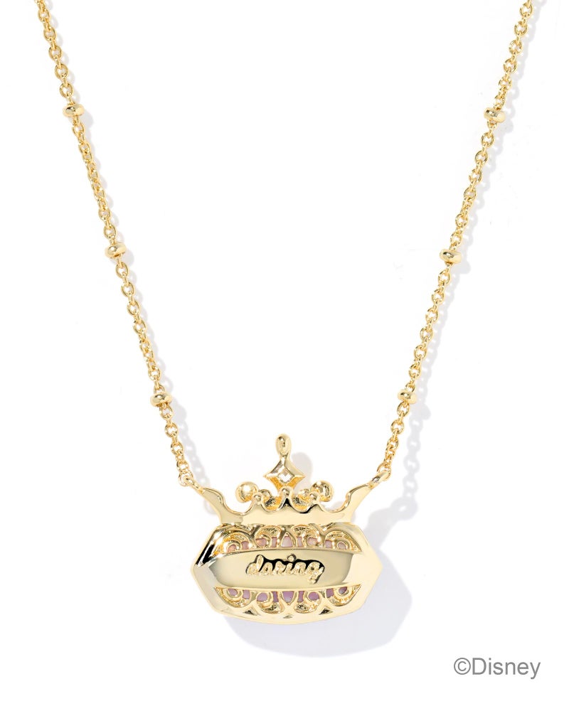 Kendra Scott Disney Elisa Princess Short Pendant Necklace in Lavender Opalite Illusion, 14k Gold-Plated Brass, Fashion Jewelry for Women - Image 2