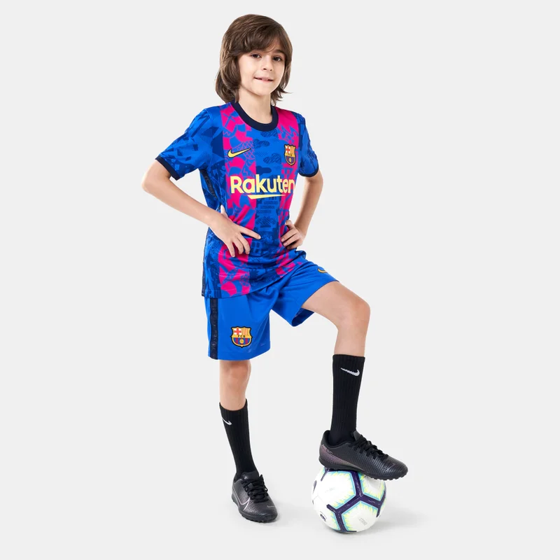 نايكي شورت F.C. برشلونة ستاديوم ثيرد للاطفال - 2021/22